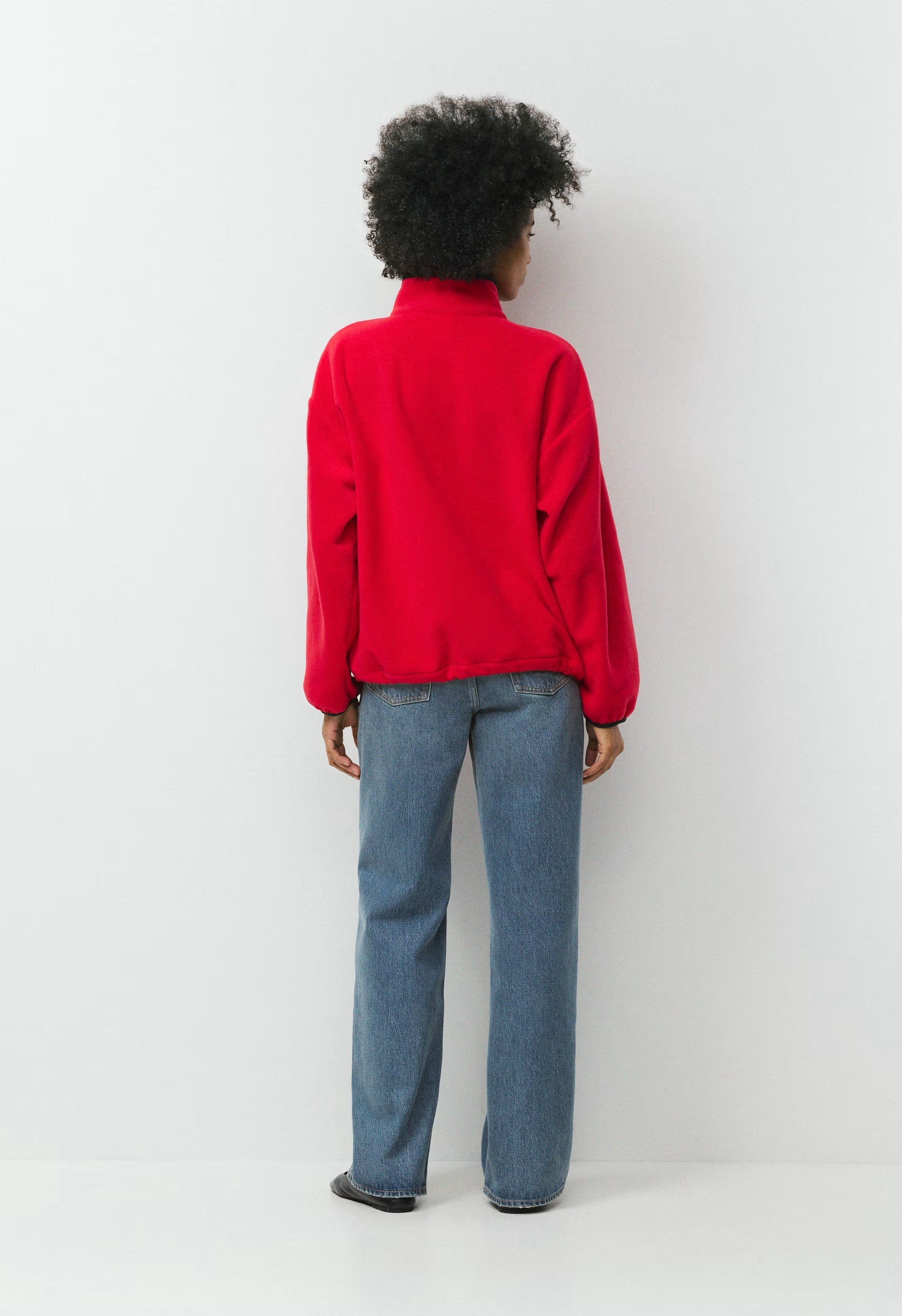 Mellow 1/2 Zip - Bigfoot Fleece - FLASHING RED