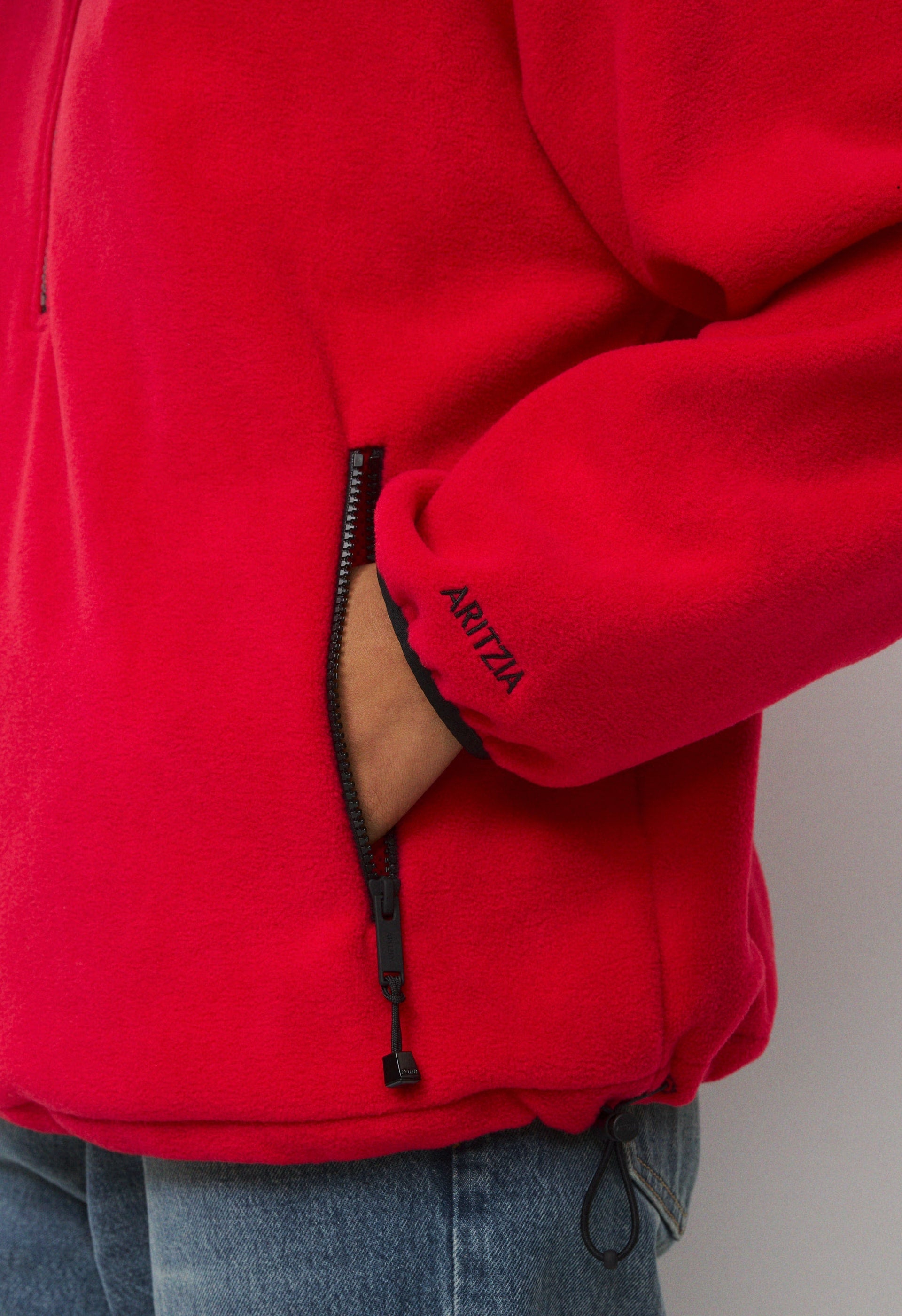 Mellow 1/2 Zip - Bigfoot Fleece - FLASHING RED