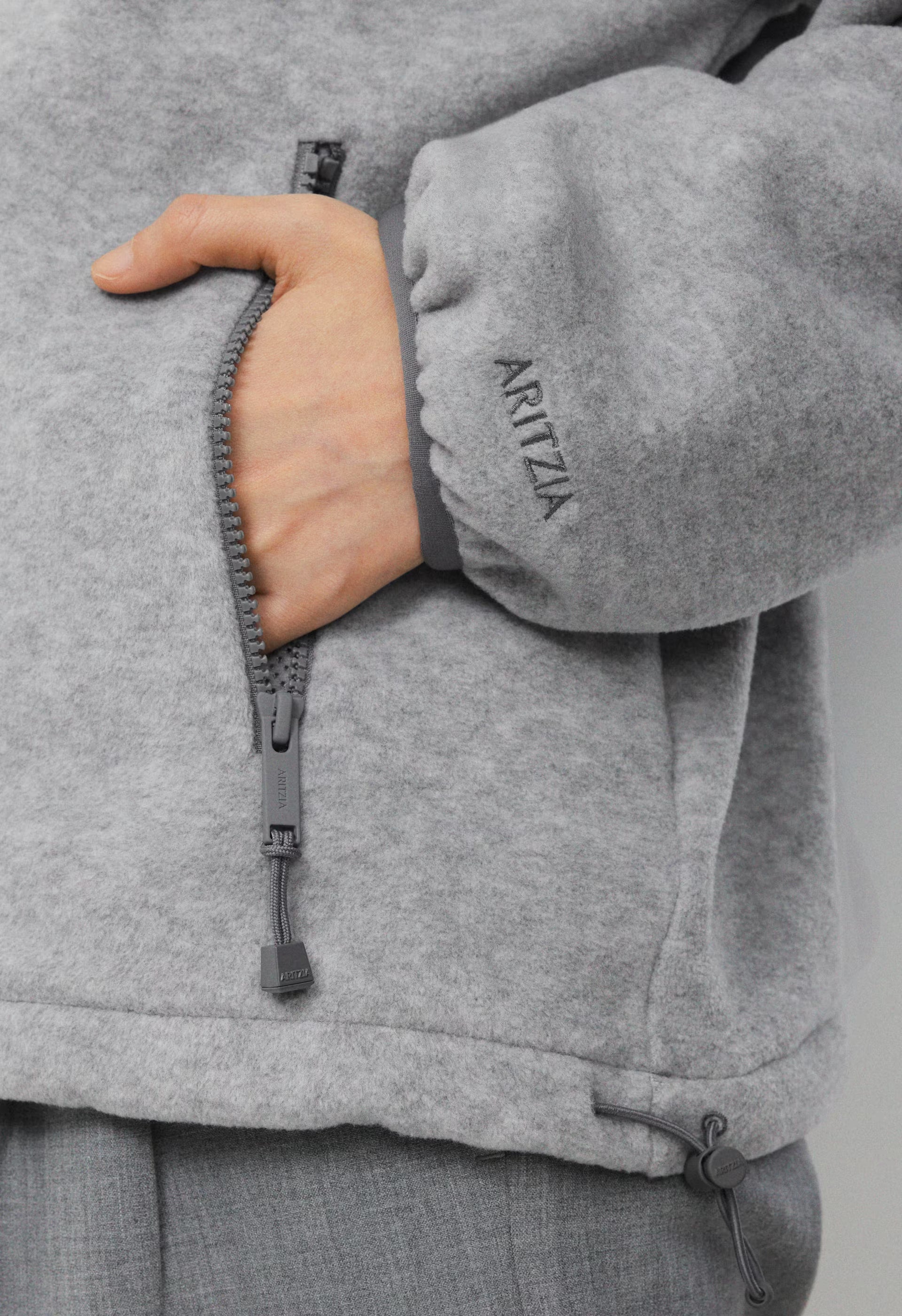 Backwoods Zip Hoodie - Bigfoot Fleece - HEATHER DOVER GREY