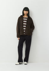 Backwoods Zip Hoodie - Bigfoot Fleece - CACAO NIB BROWN