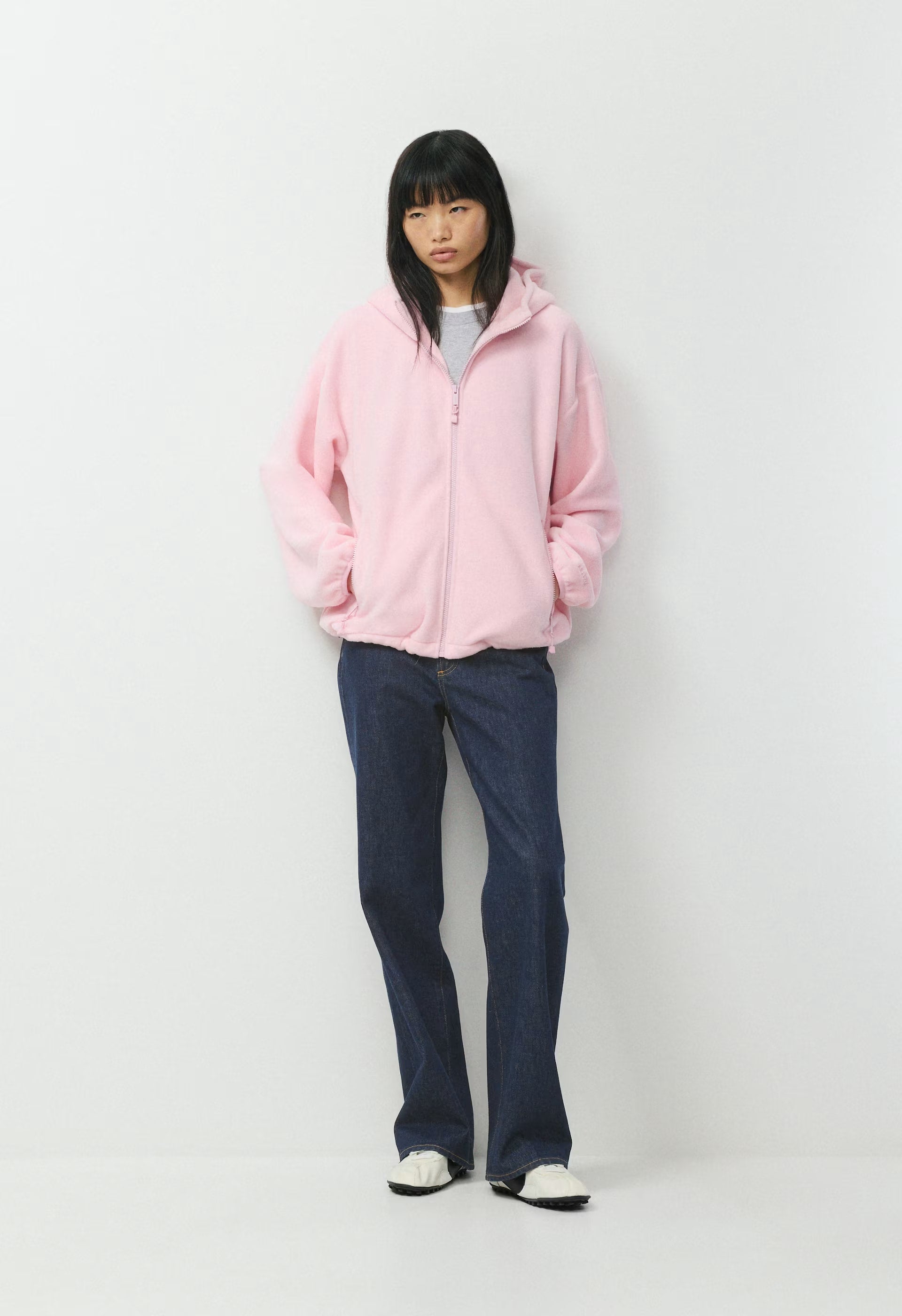 Backwoods Zip Hoodie - Bigfoot Fleece - MAGNOLIA