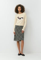 Cotton Charm™ Teatime Icon Sweater - SAND DUNE WHT/JUNA