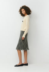 Cotton Charm™ Teatime Icon Sweater - SAND DUNE WHT/JUNA