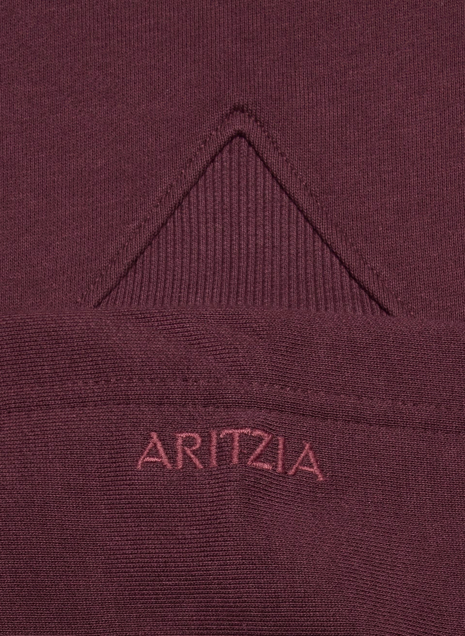 Terry Sweatfleece Perfect Raglan Hoodie - GALA PLUM