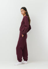 Terry Sweatfleece Perfect Raglan Sweatshirt - GALA PLUM