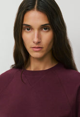 Terry Sweatfleece Perfect Raglan Sweatshirt - GALA PLUM