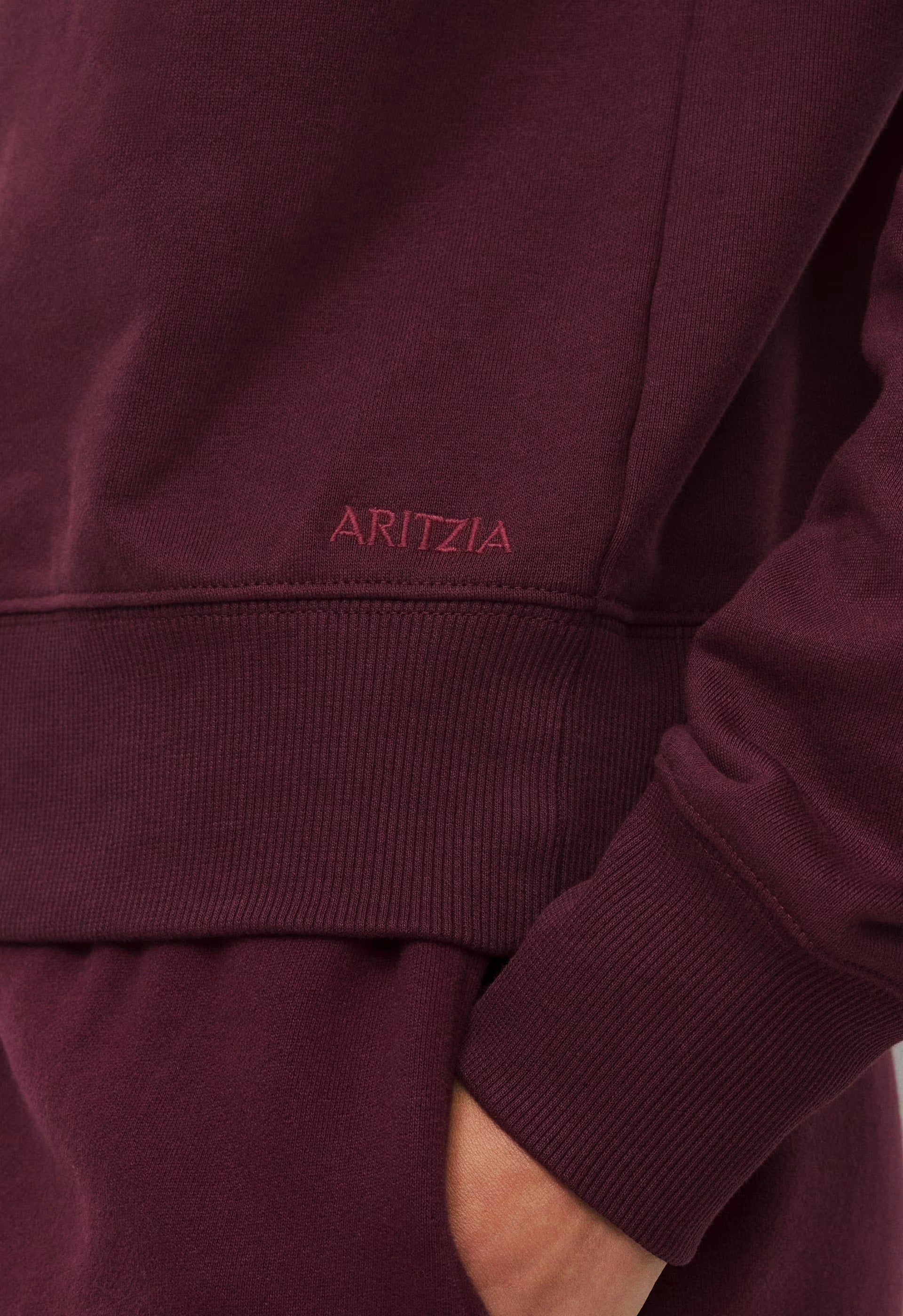 Terry Sweatfleece Perfect Raglan Sweatshirt - GALA PLUM