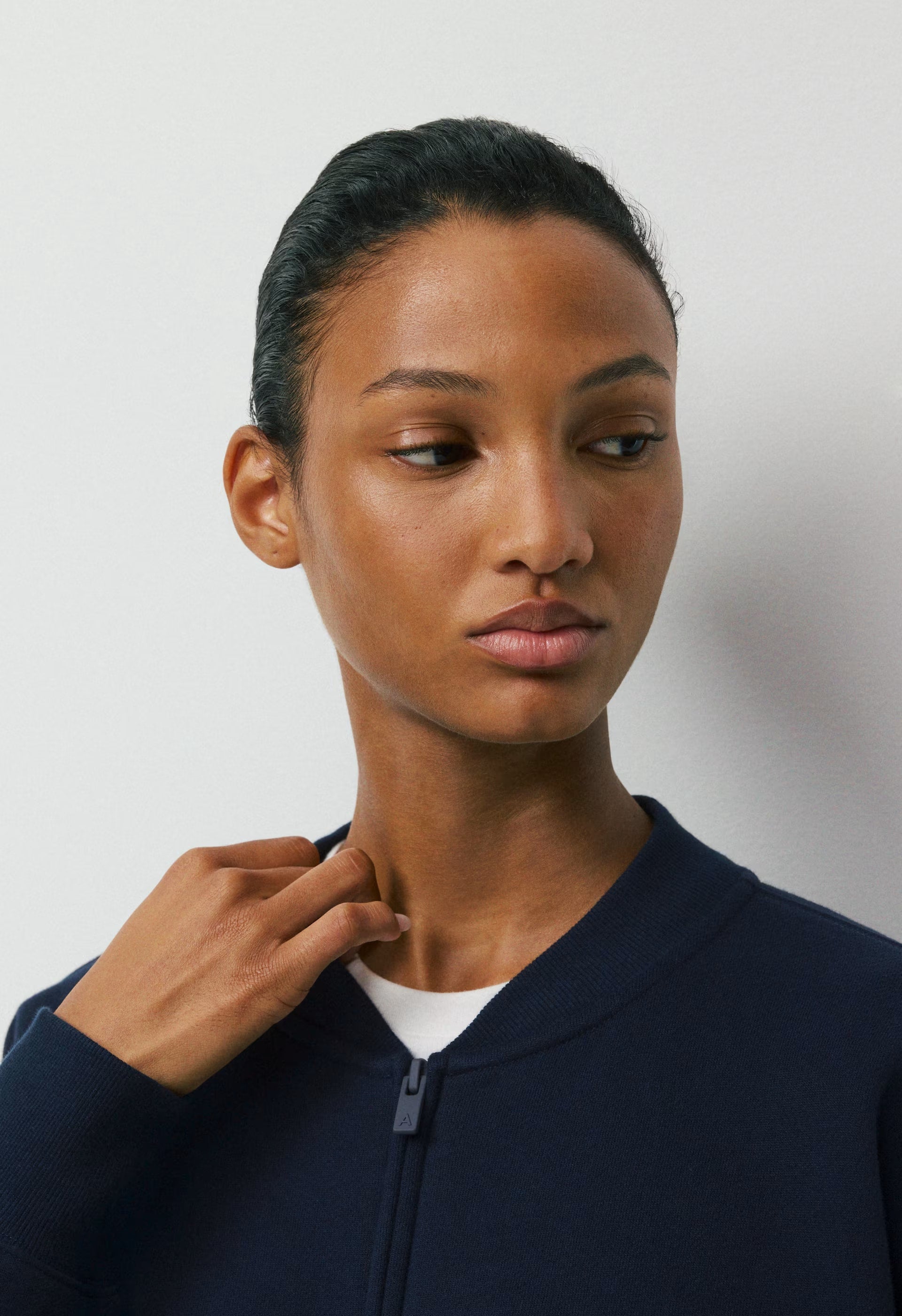 Cozy Sweatfleece Boyfriend Bomber - ADMIRAL NAVY
