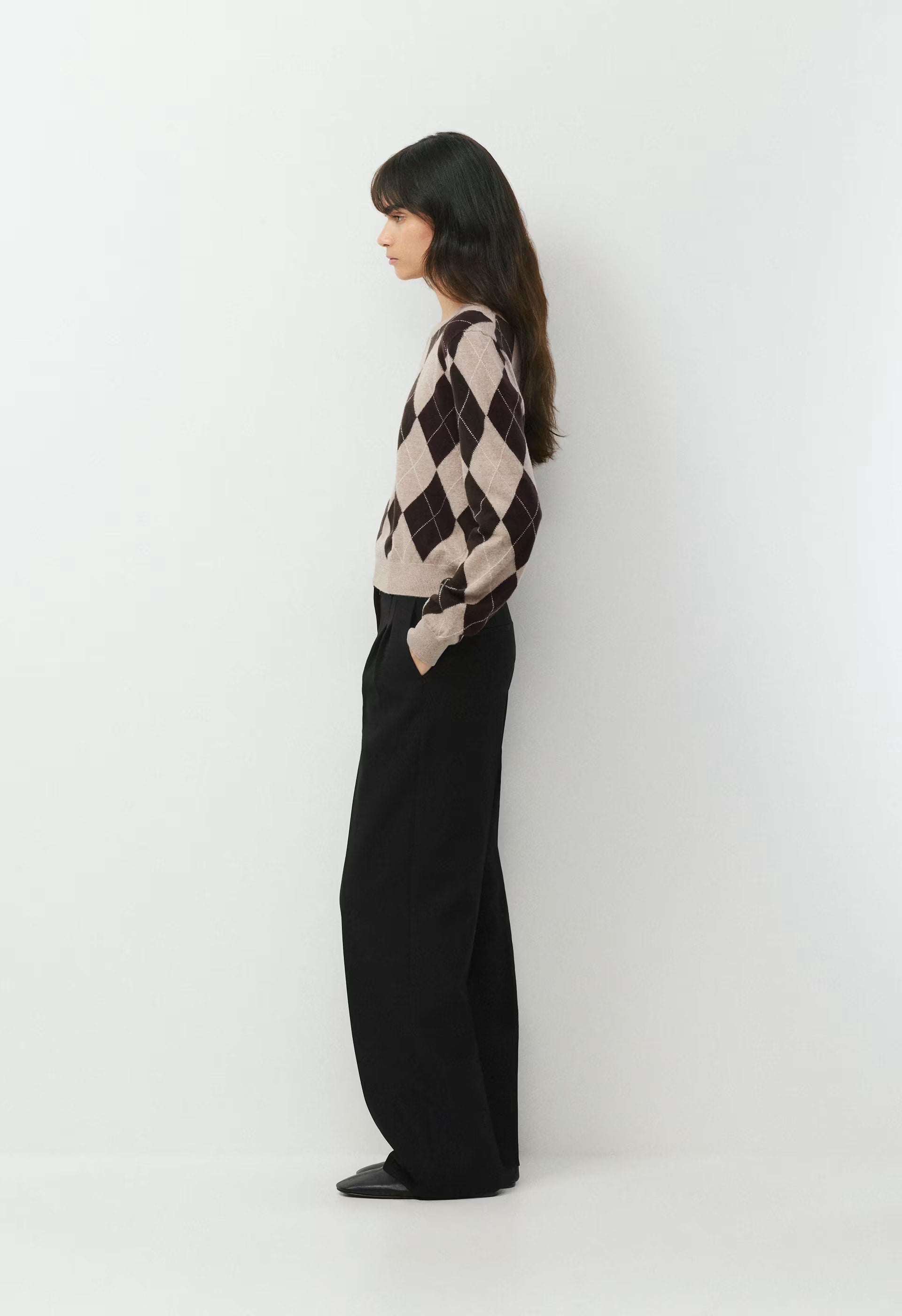 Bare Merino Wool Bloor Sweater - H ND TPE/CC NB BRWN
