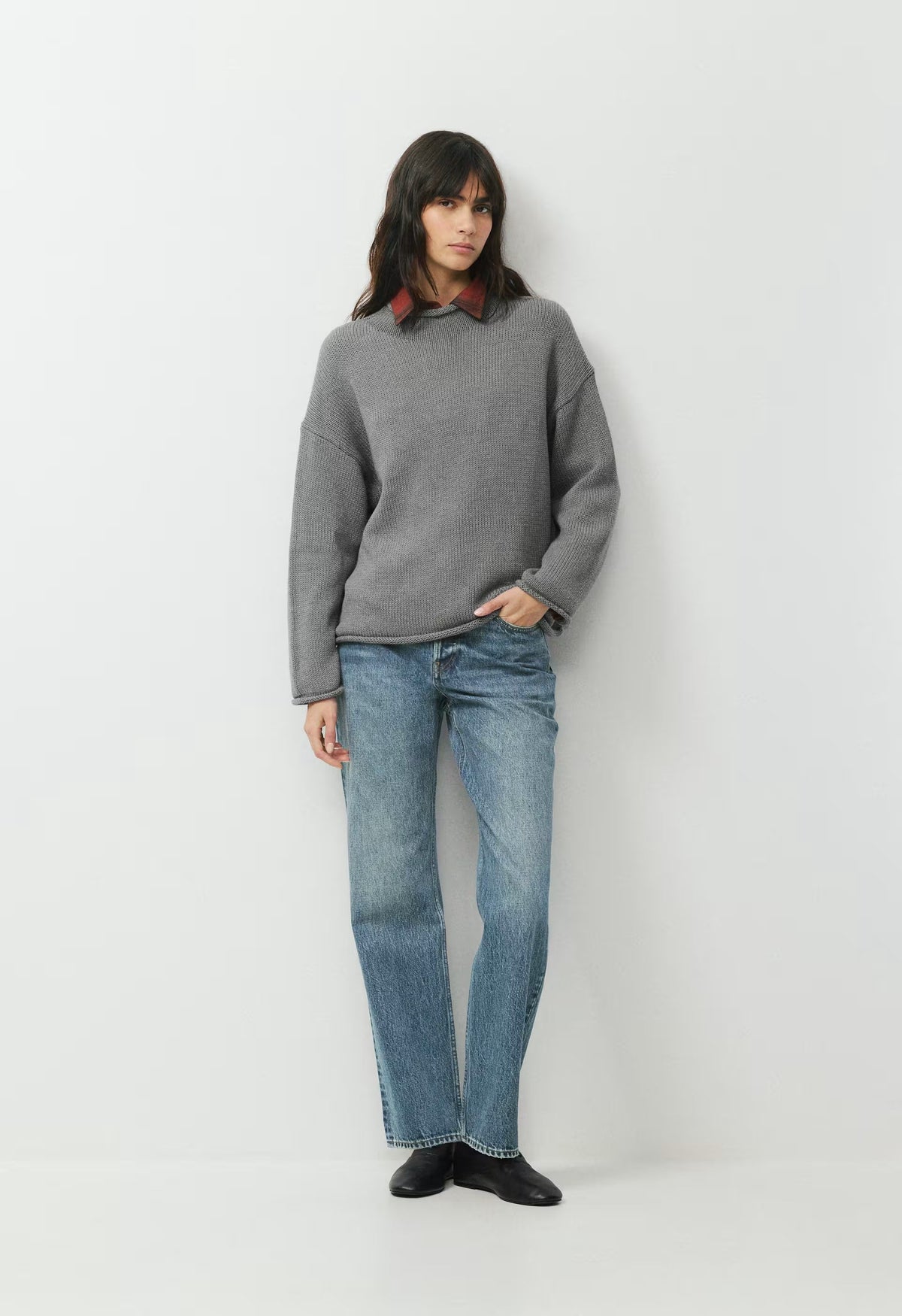 Abode Mockneck - HEATHER DARK GREY