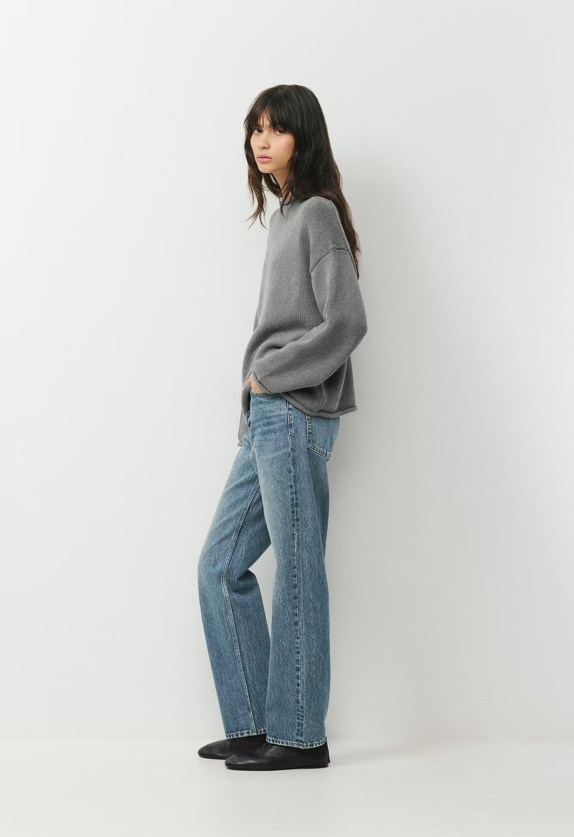 Abode Mockneck - HEATHER DARK GREY