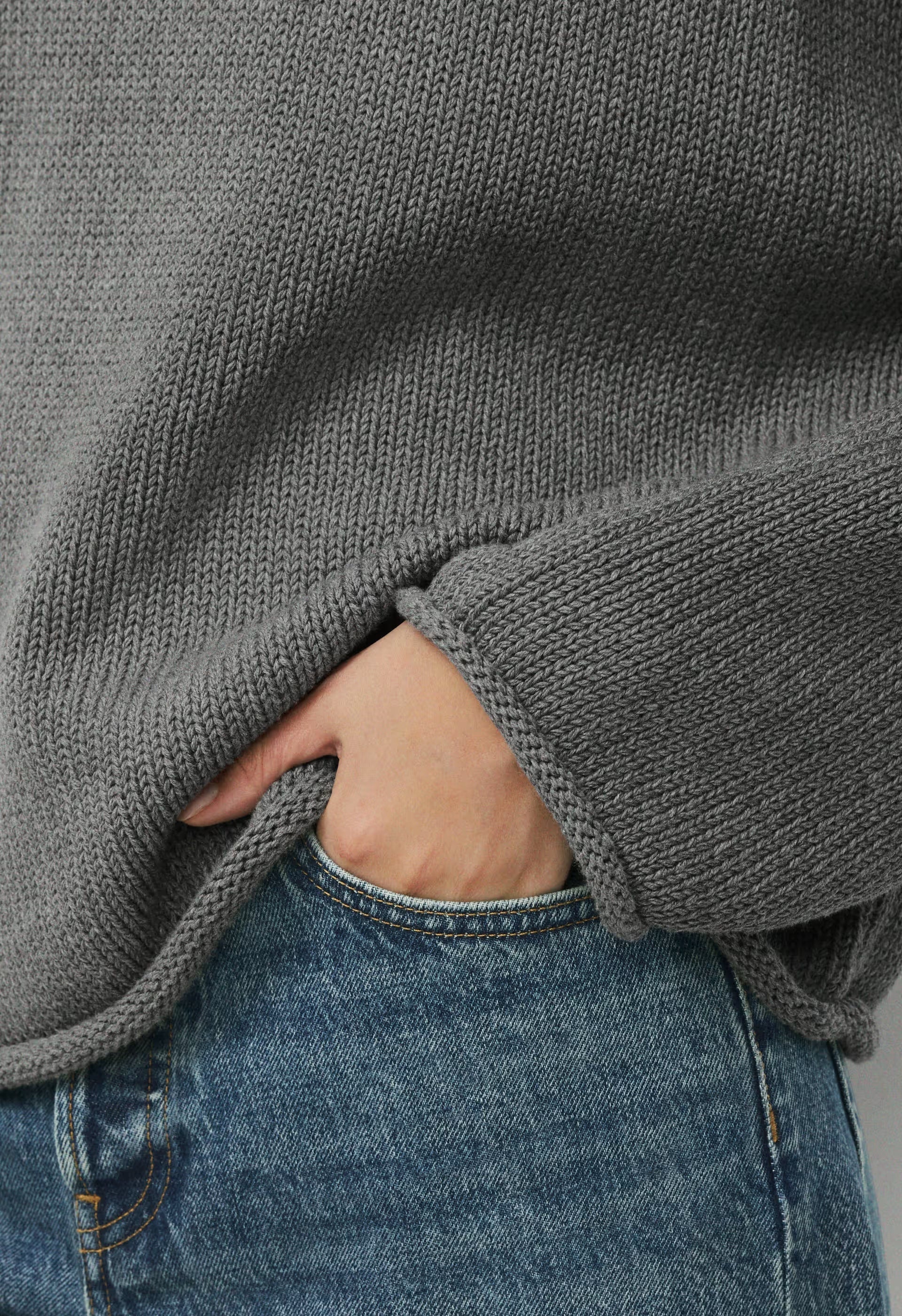 Abode Mockneck - HEATHER DARK GREY