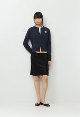 Cotton Charm™ Noteworthy Icon Cardigan - ADMIRAL NAVY/ LUNA