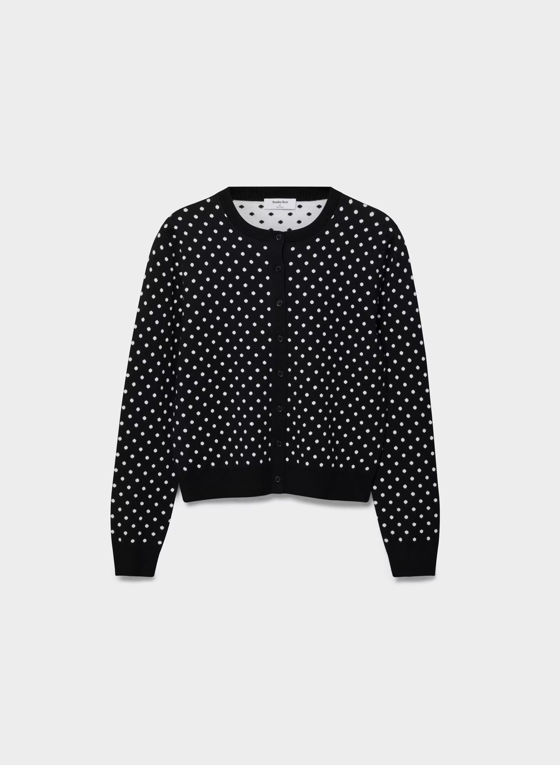 Noteworthy Cardigan - BLACK/WHITE