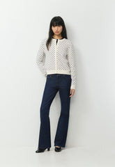 Noteworthy Cardigan - LGHT BRCH/ADML NVY