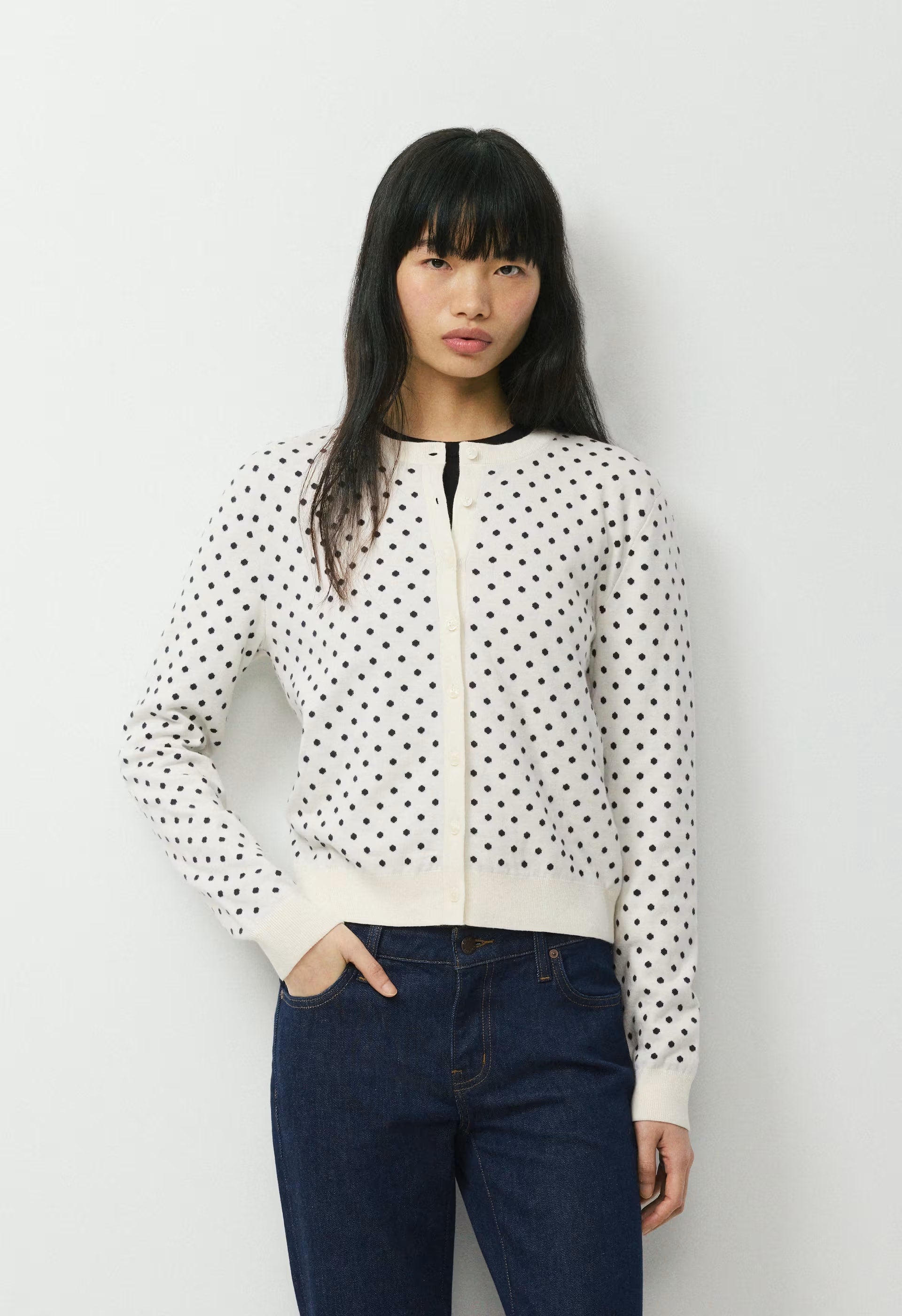 Noteworthy Cardigan - LGHT BRCH/ADML NVY