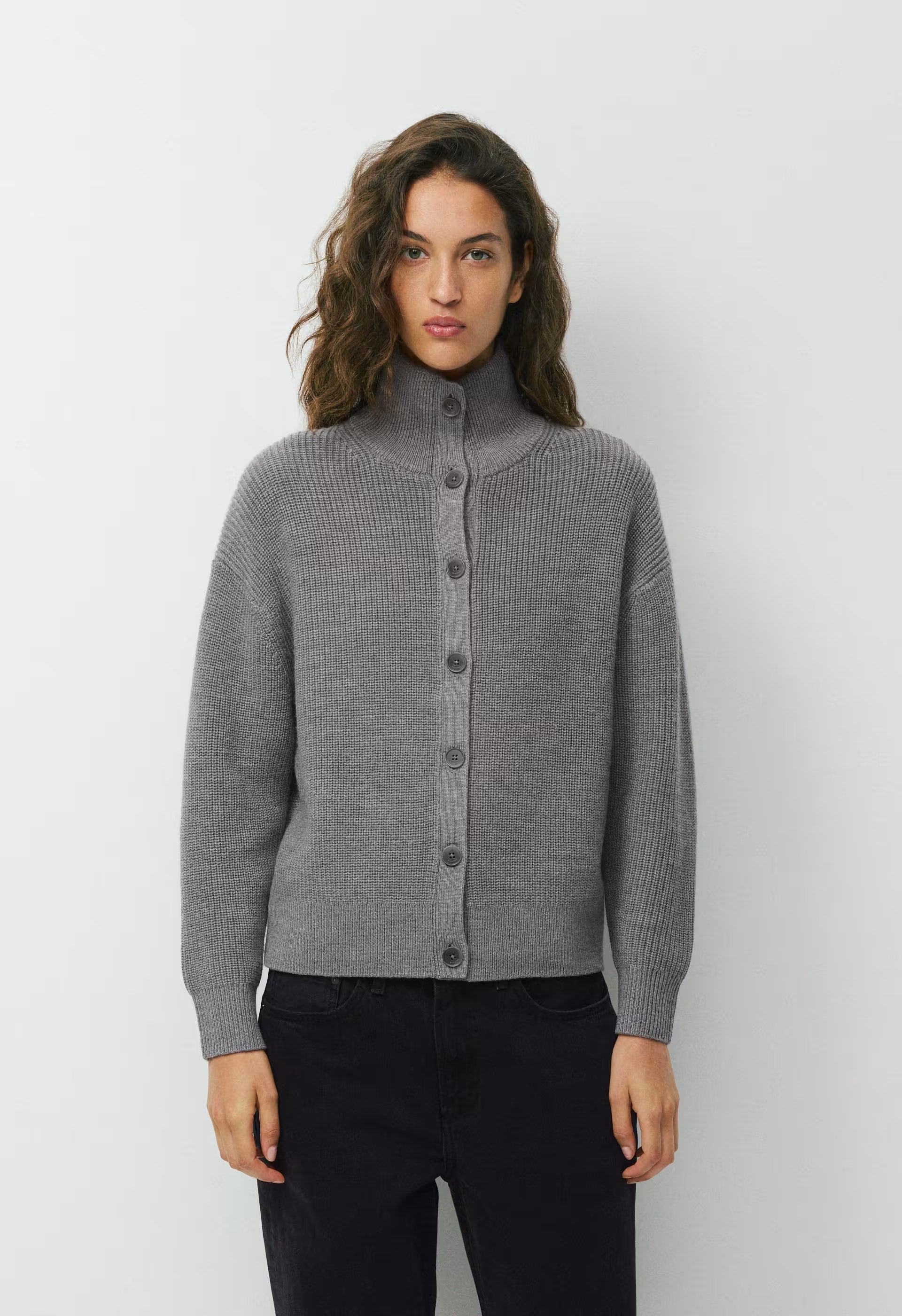 Herald Cardigan - HEATHER DARK GREY