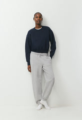 Cozy Sweatfleece Boyfriend Boxy Sweatshirt - ADMIRAL NAVY
