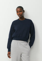 Cozy Sweatfleece Boyfriend Boxy Sweatshirt - ADMIRAL NAVY