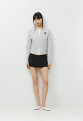 Cotton Charm™ Noteworthy Icon Cardigan - HEATHER CHROME/GEORGE