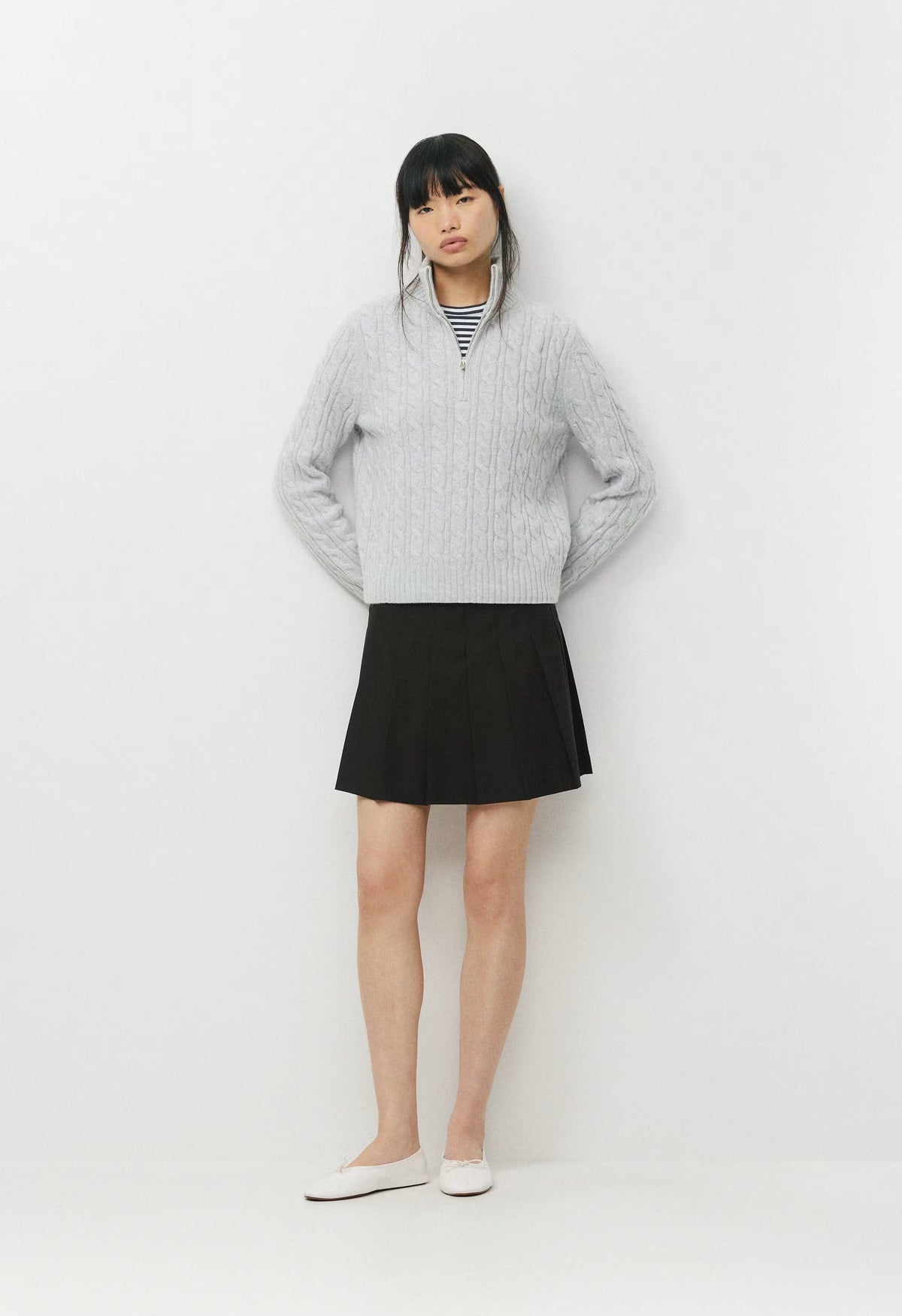 Elsewhere Mockneck - HEATHER CHROME
