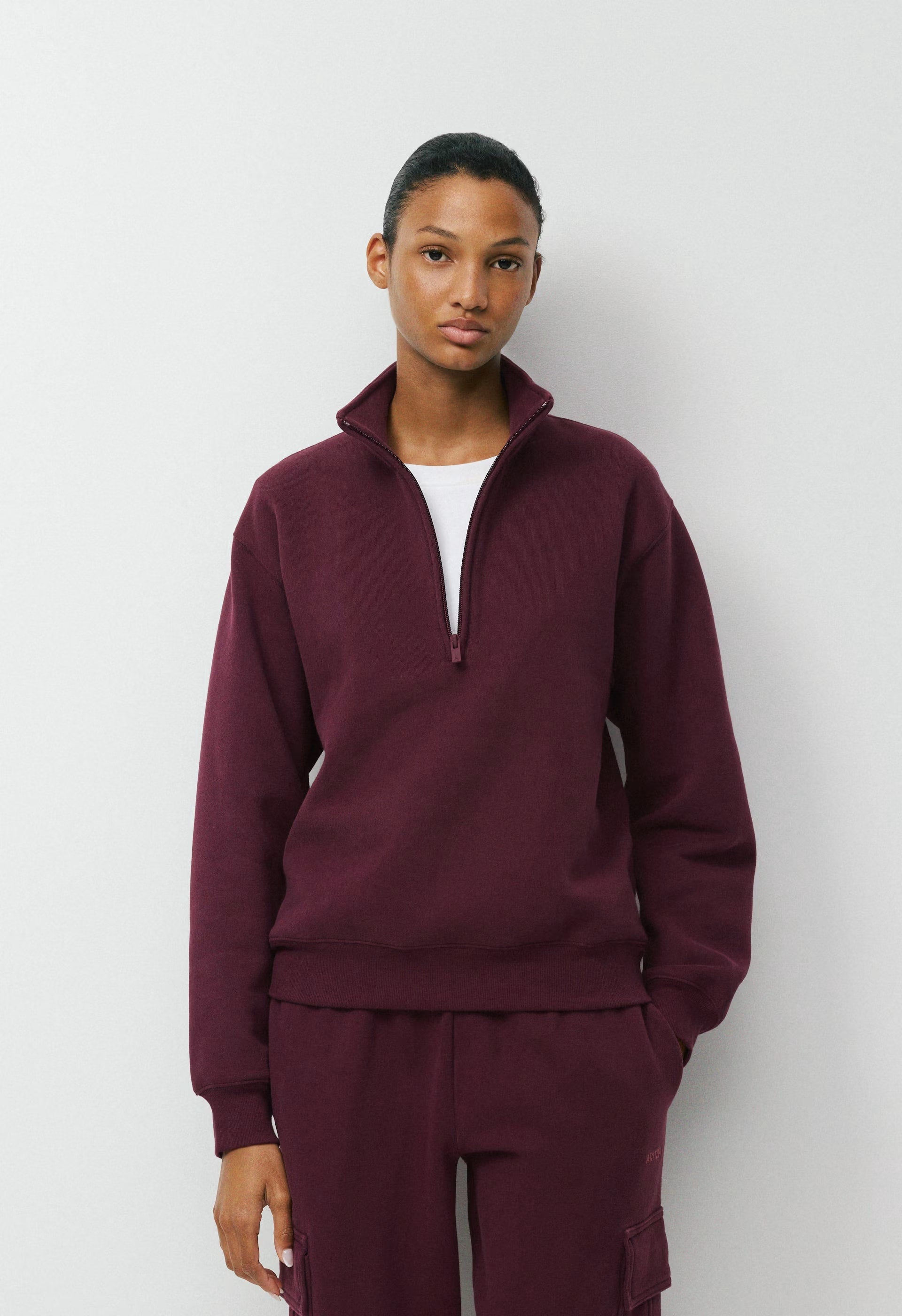 Cozy Sweatfleece Perfect 1/2 Zip - GALA PLUM