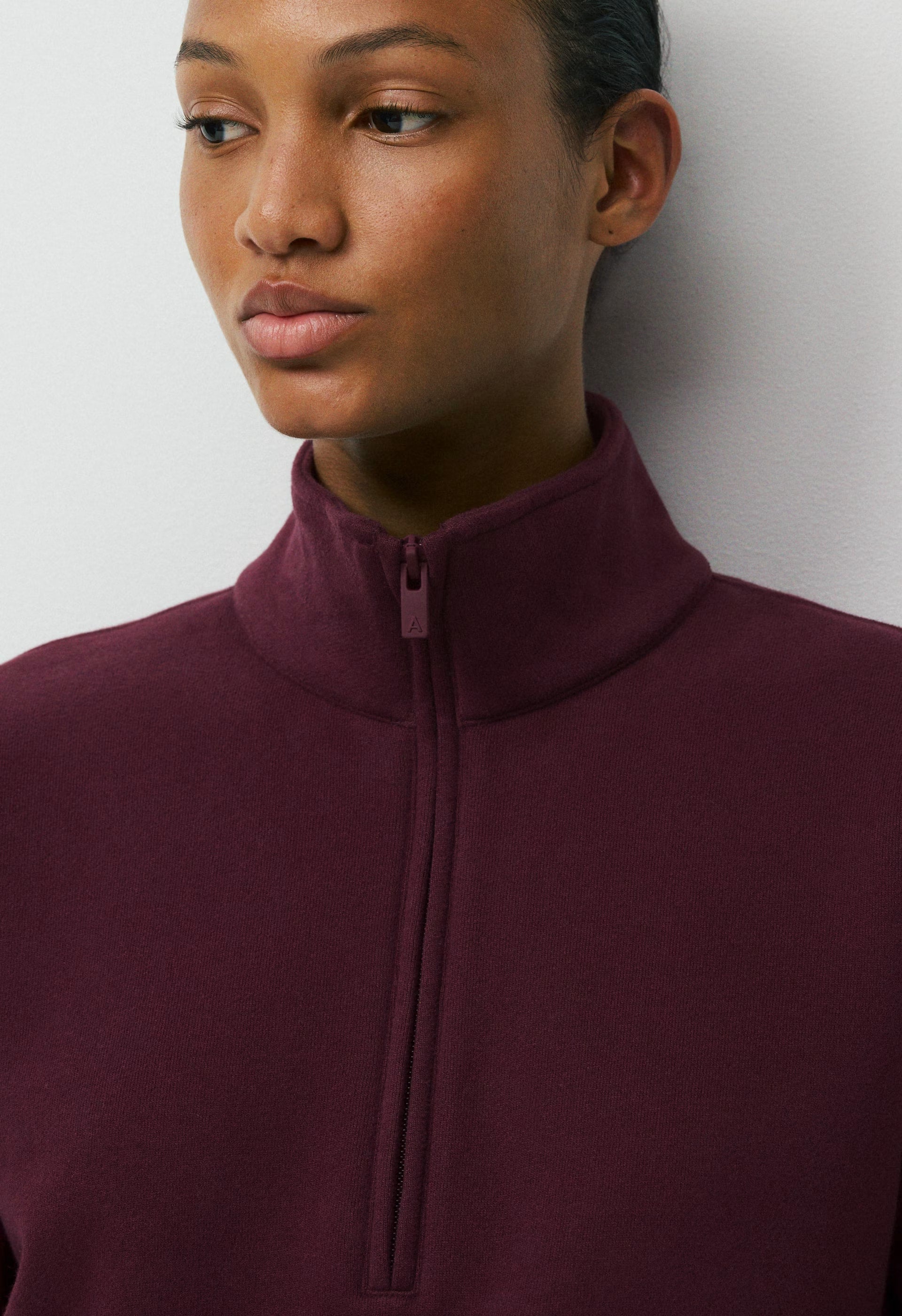 Cozy Sweatfleece Perfect 1/2 Zip - GALA PLUM
