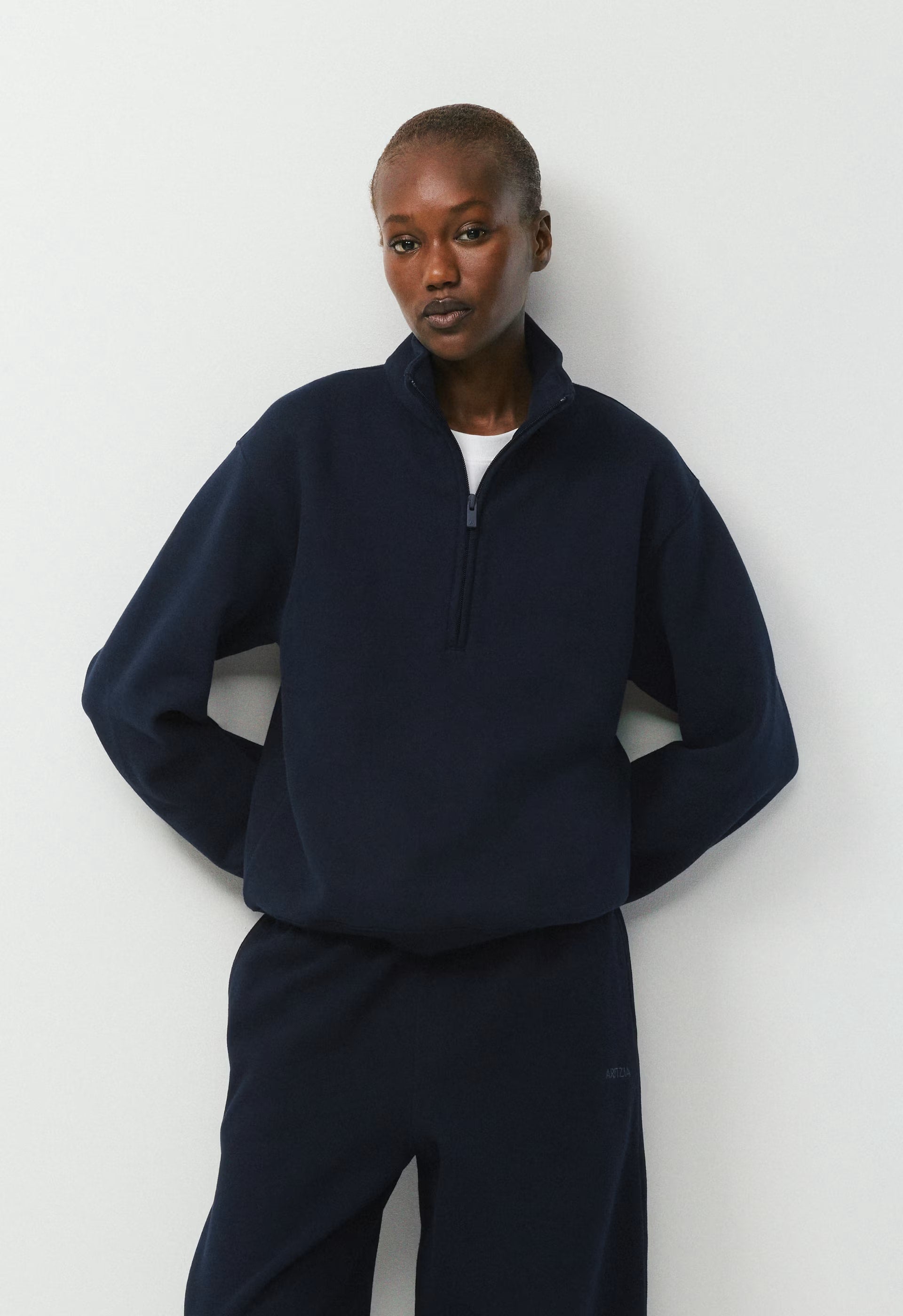 Cozy Sweatfleece Perfect 1/2 Zip - ADMIRAL NAVY
