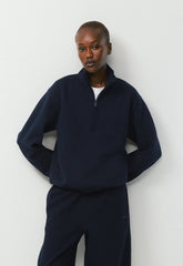 Cozy Sweatfleece Perfect 1/2 Zip - ADMIRAL NAVY