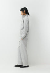 Cozy Sweatfleece Perfect 1/2 Zip - HEATHER CHROME