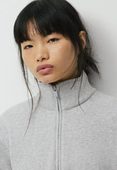 Cozy Sweatfleece Perfect 1/2 Zip - HEATHER CHROME