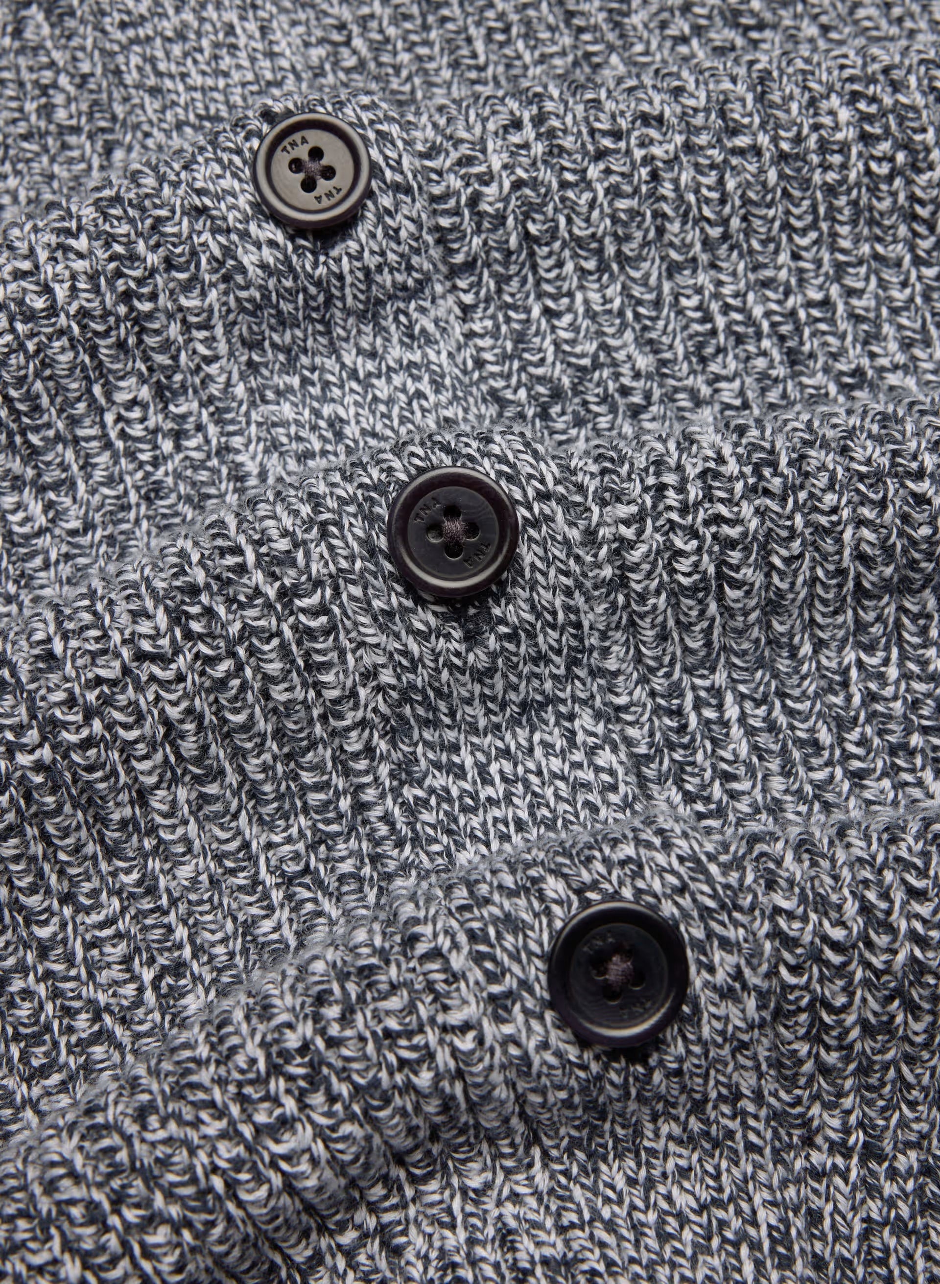 Fairground Cardigan - MARL ADMIRAL/WHITE