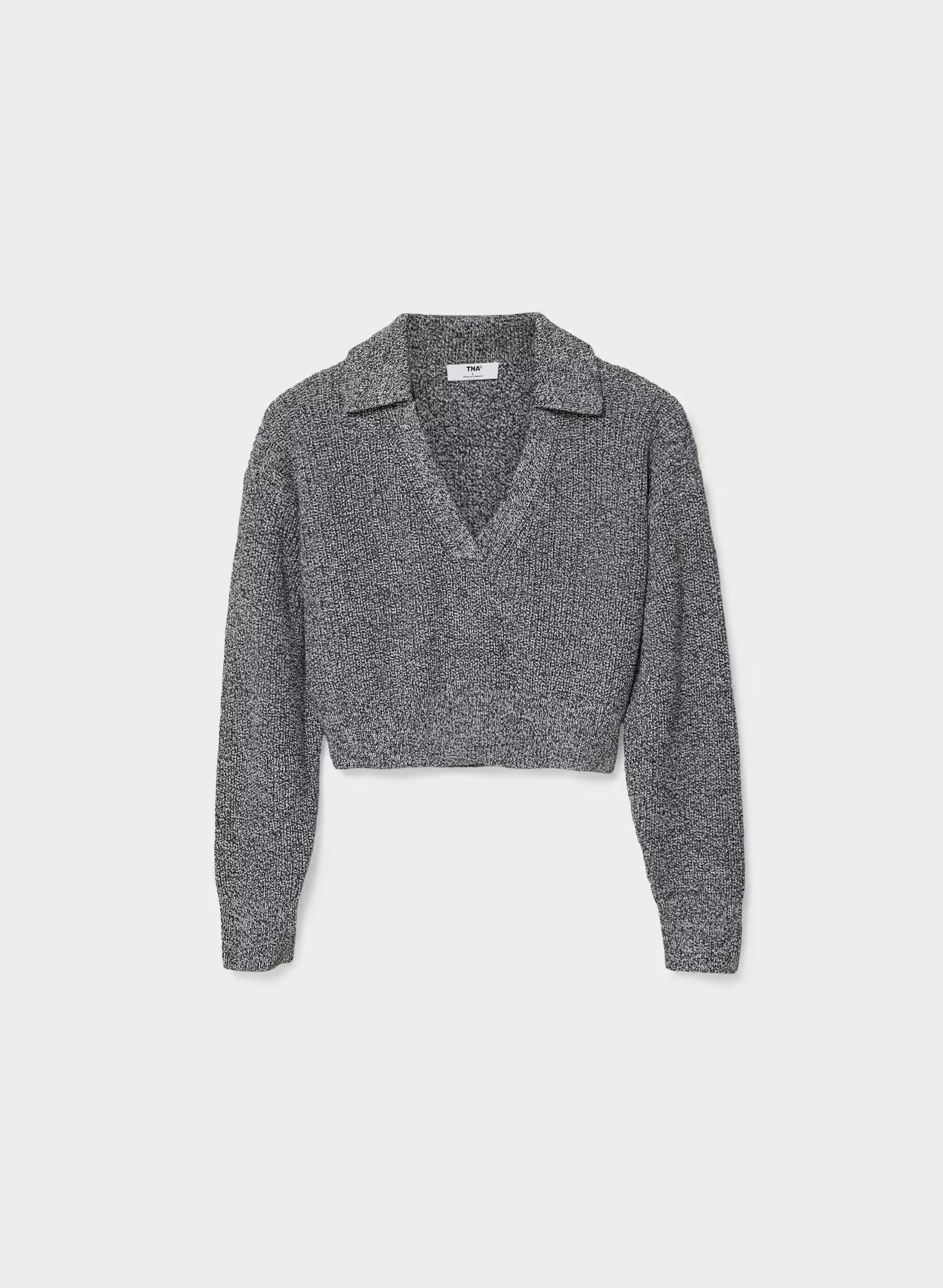Daytrip Polo Sweater - MARL ADMIRAL/WHITE