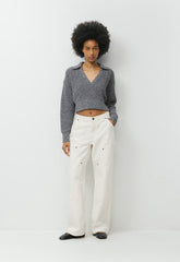 Daytrip Polo Sweater - MARL ADMIRAL/WHITE