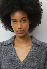 Daytrip Polo Sweater - MARL ADMIRAL/WHITE