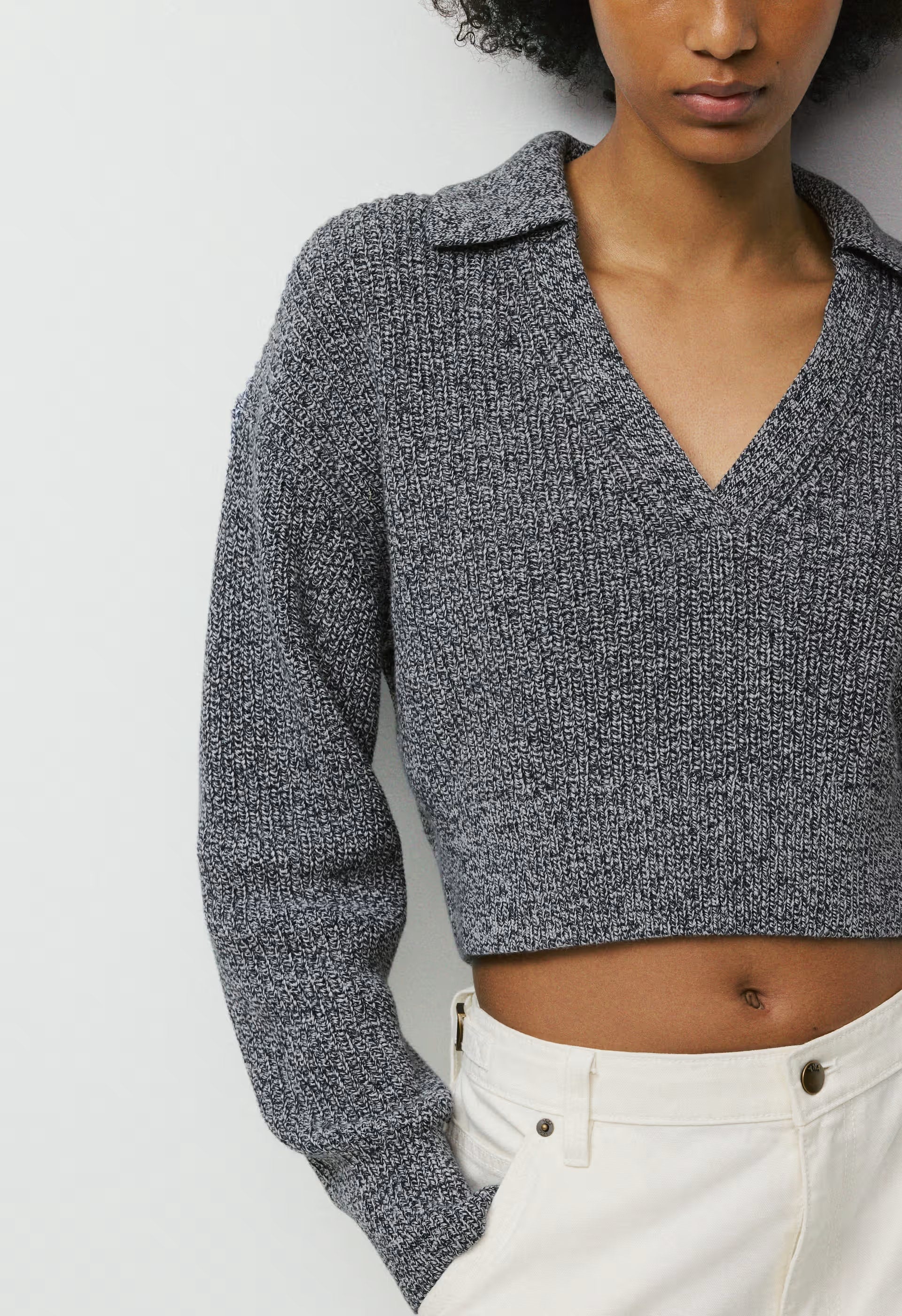 Daytrip Polo Sweater - MARL ADMIRAL/WHITE