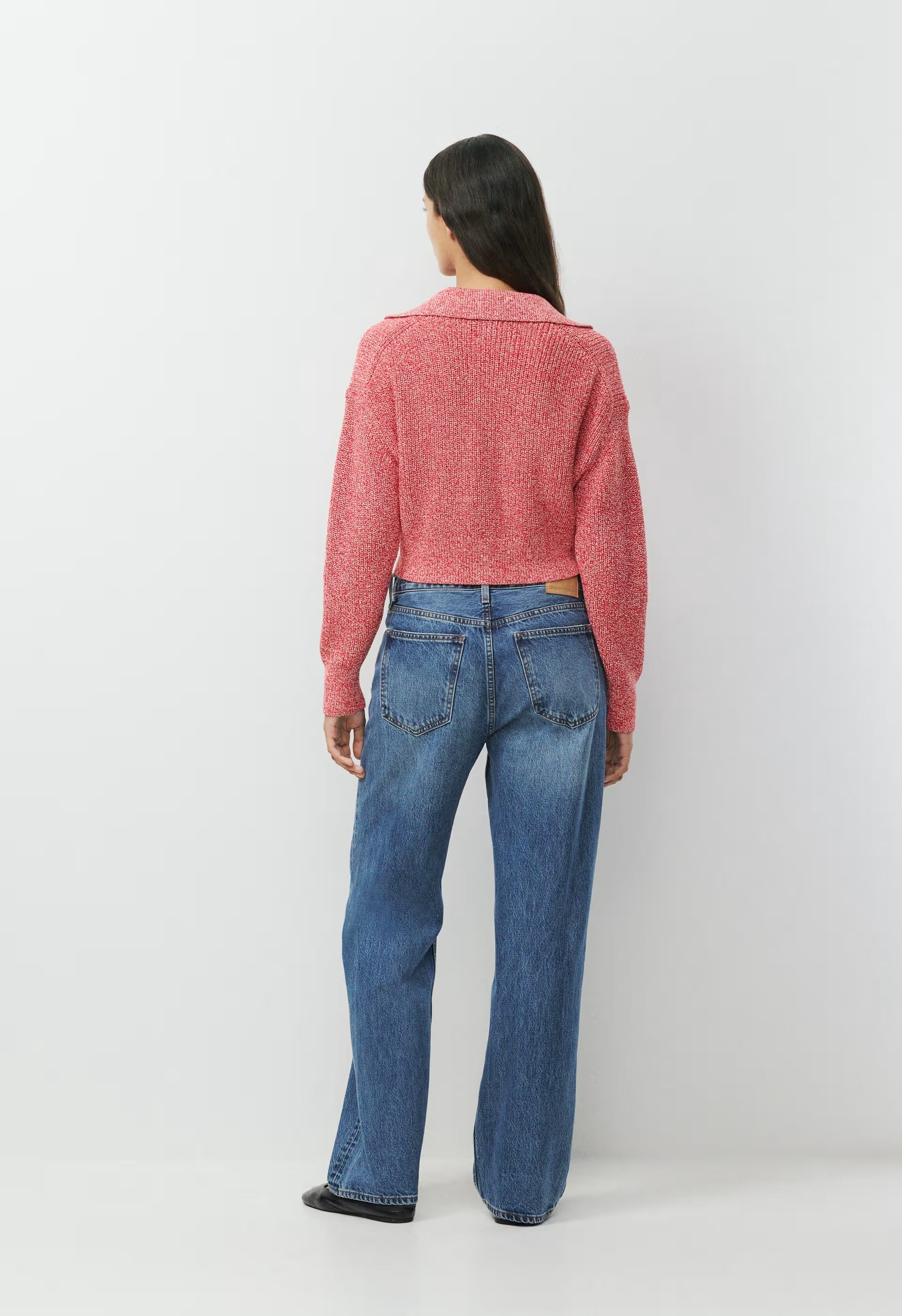 Daytrip Polo Sweater - MARL FLSHNG RED/WHITE