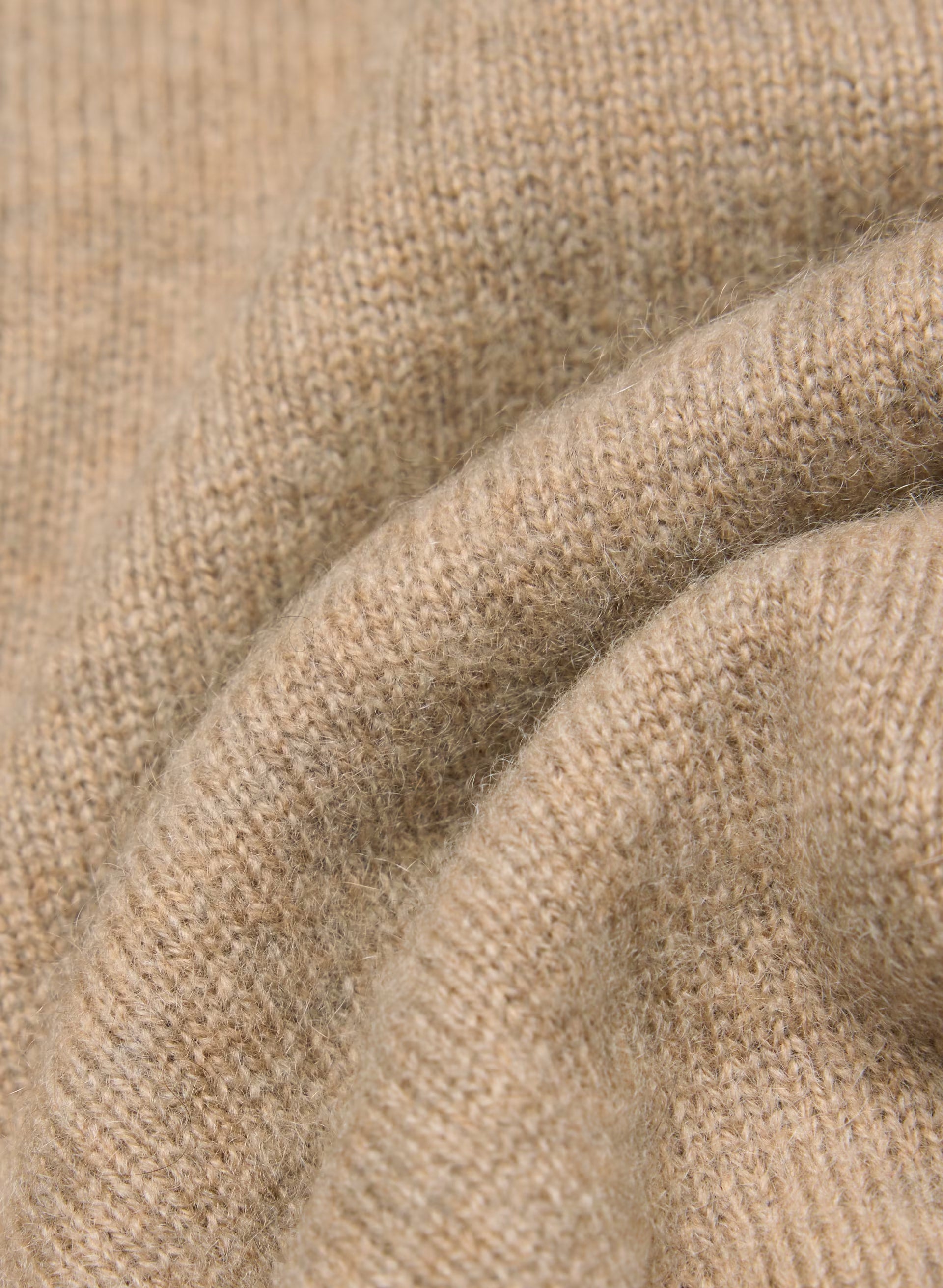 Bare Cashmere Cellini Shortsleeve Sweater - HEATHER NOMAD TAUPE