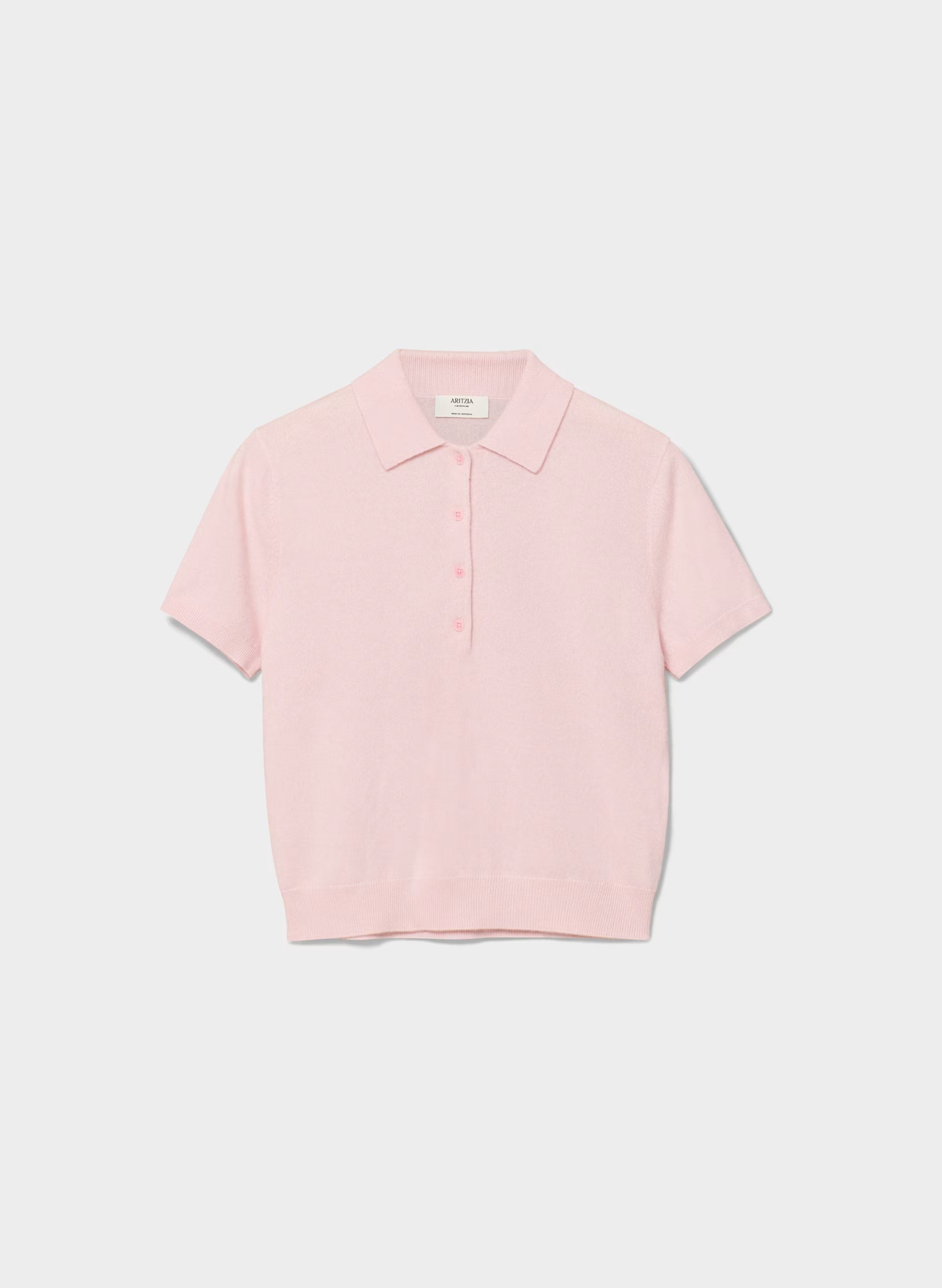 Bare Cashmere Cellini Shortsleeve Sweater - MAGNOLIA