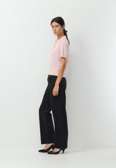 Bare Cashmere Cellini Shortsleeve Sweater - MAGNOLIA