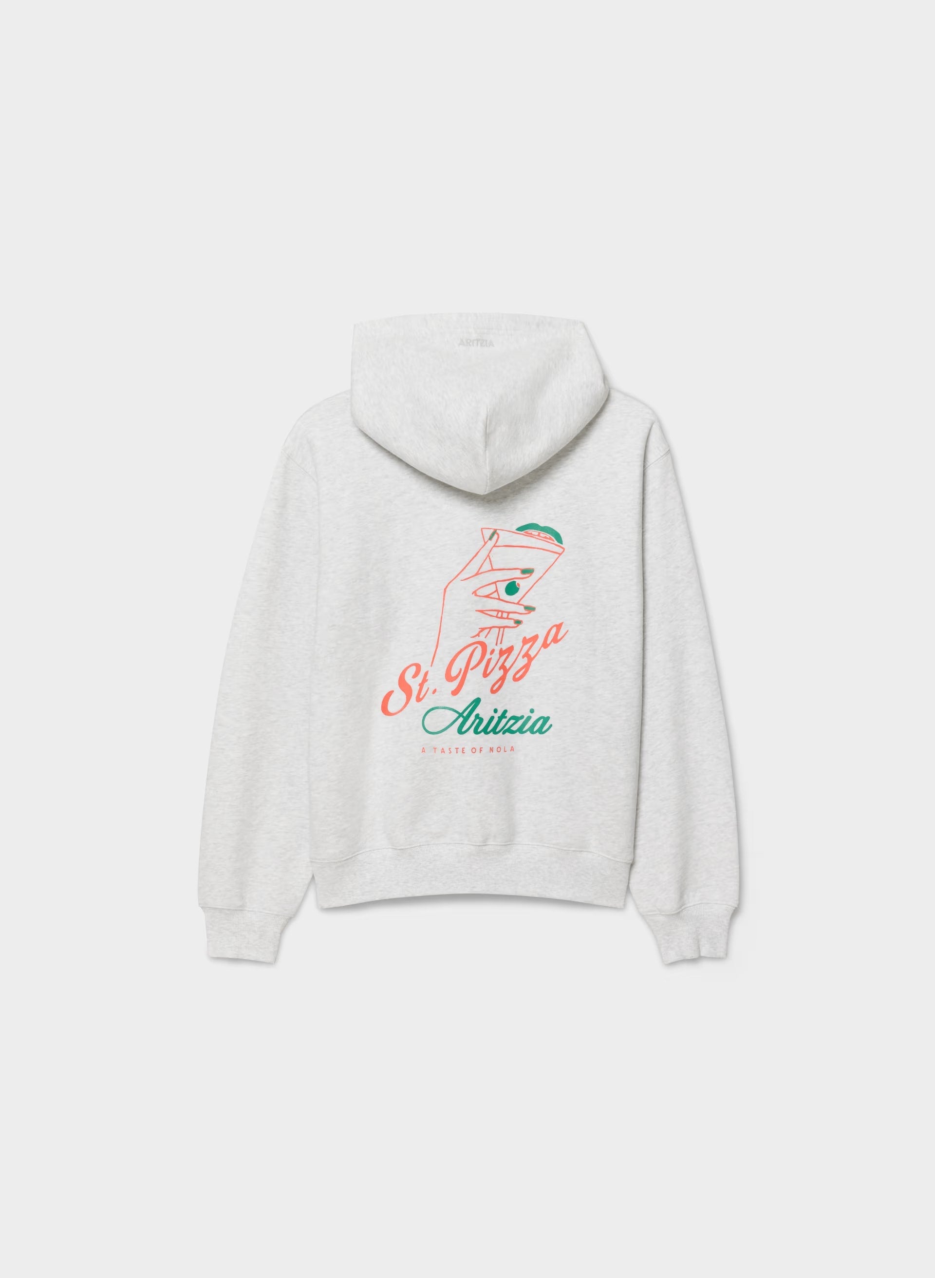 Cozy Sweatfleece Perfect Hoodie - HEATHER CLOUD WHITE