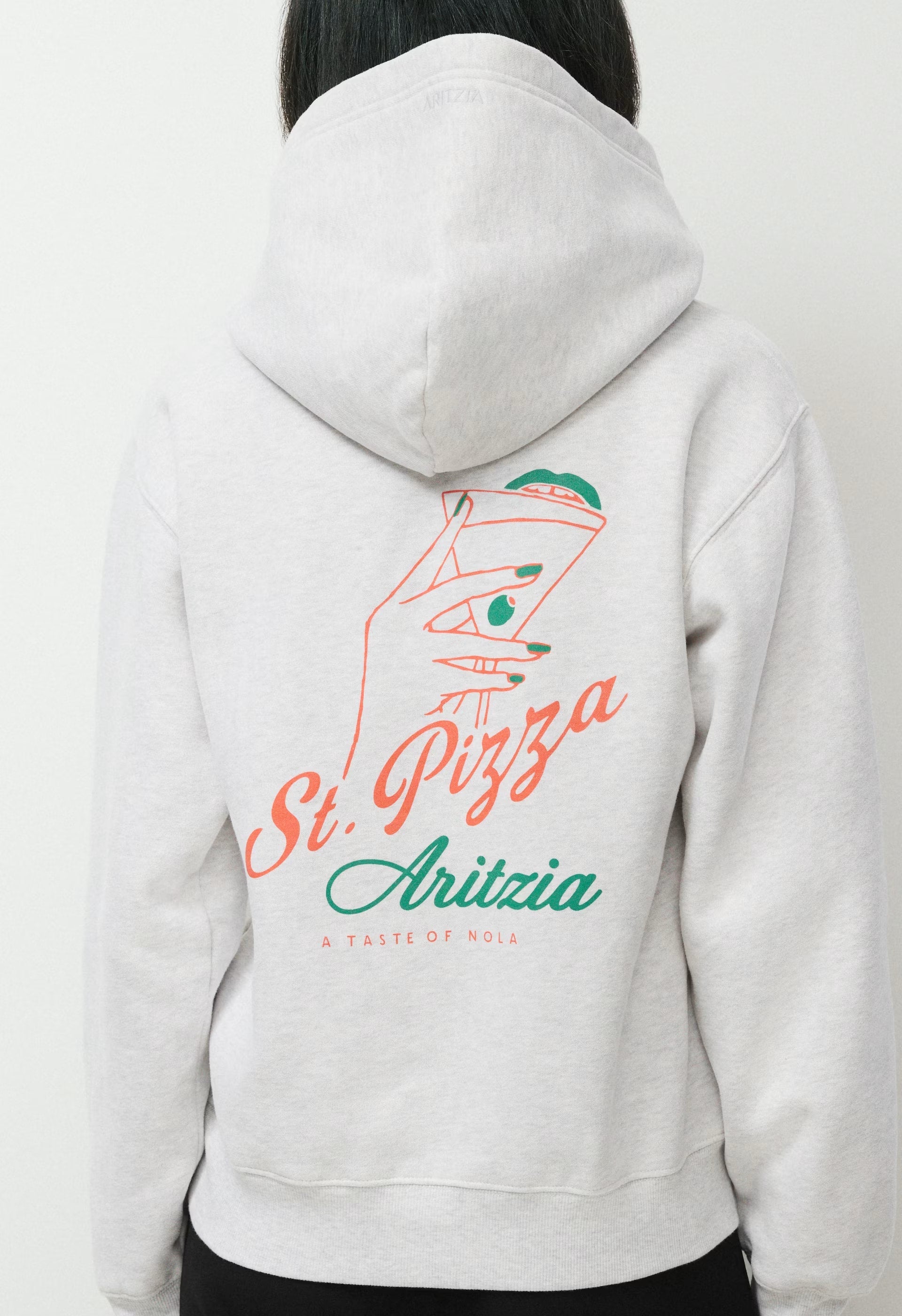 Cozy Sweatfleece Perfect Hoodie - HEATHER CLOUD WHITE
