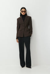 Standout Blazer - Eversential™ - CACAO NIB BROWN