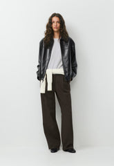 Falcon Jacket - UnReal Leather - BLACK
