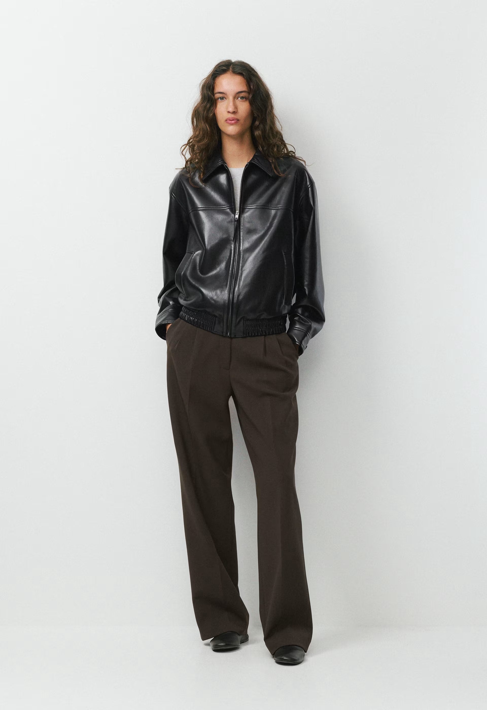 Falcon Jacket - UnReal Leather - BLACK