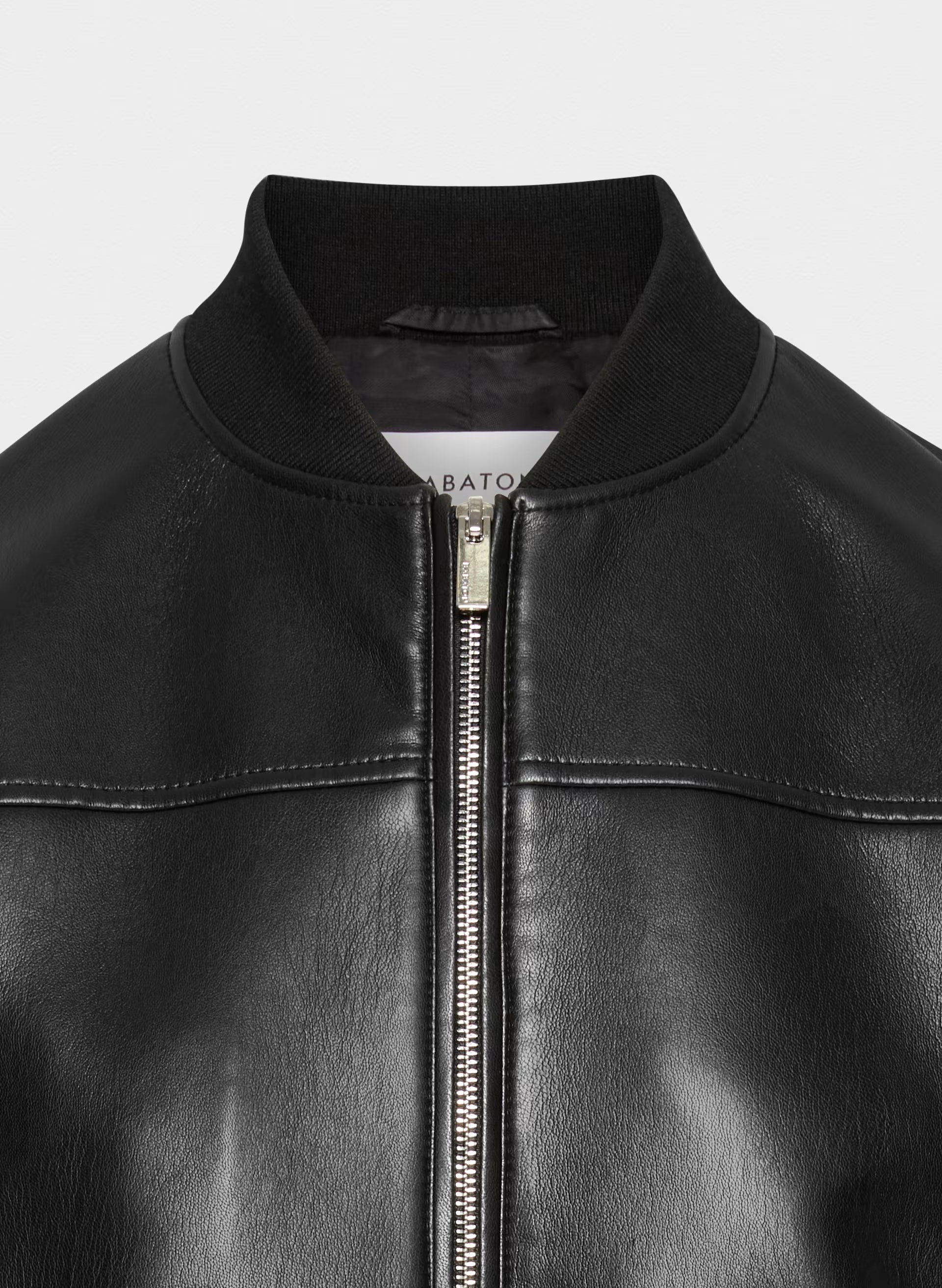 Synergy Bomber - UnReal Leather - BLACK