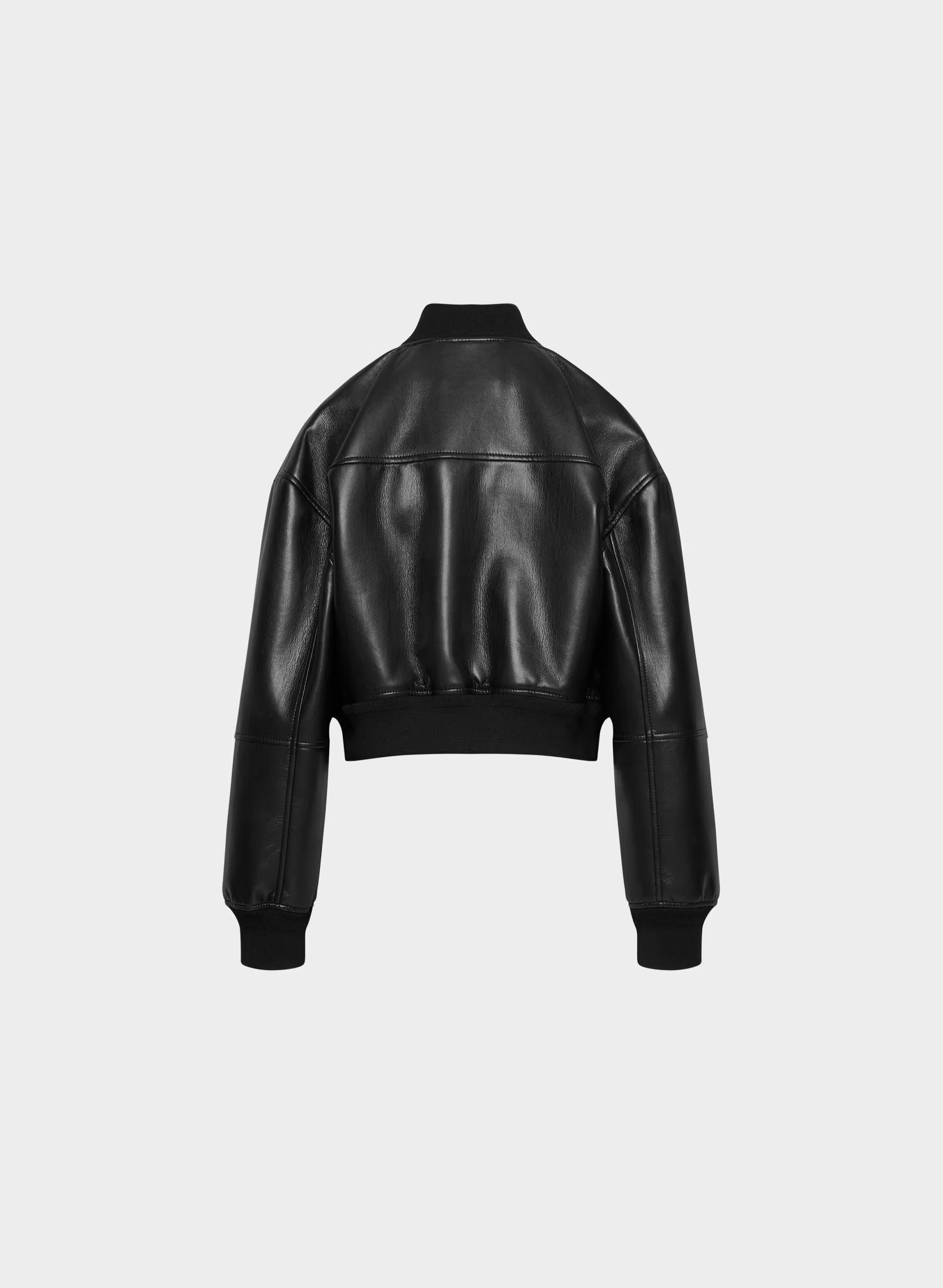 Synergy Bomber - UnReal Leather - BLACK