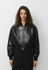 Synergy Bomber - UnReal Leather - BLACK