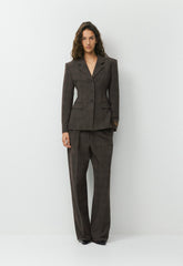 Standout Blazer - Eversential™ - CACAO NIB BRWN/GREY