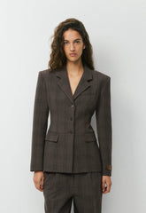 Standout Blazer - Eversential™ - CACAO NIB BRWN/GREY